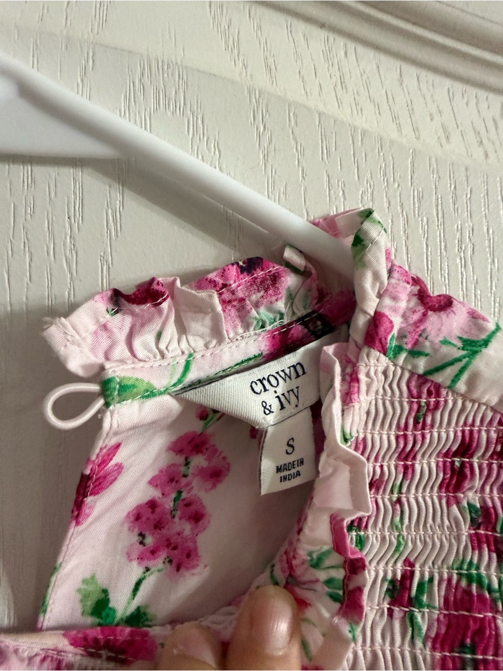 Crown & Ivy Women’s Pink Floral Boho Dress Sz S. MY-26 - Picture 2 of 3